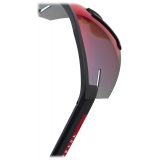 Prada - Prada Linea Rossa Impavid - Wraparound Sunglasses - Black Red Iridescent - Prada Collection - Sunglasses