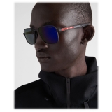 Prada - Prada Linea Rossa - Square Sunglasses - Rubberized Black Sea Blue - Prada Collection - Sunglasses - Prada