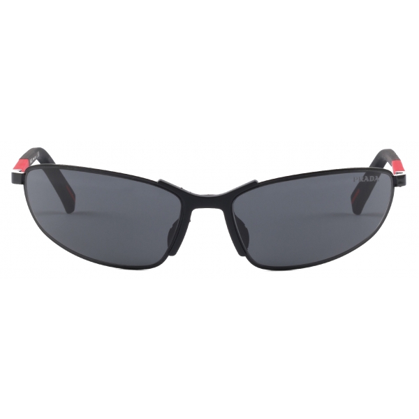 Prada - Prada Linea Rossa - Wraparound Sunglasses - Black Slate - Prada Collection - Sunglasses - Prada Eyewear