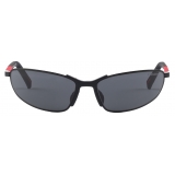 Prada - Prada Linea Rossa - Wraparound Sunglasses - Black Slate - Prada Collection - Sunglasses - Prada Eyewear