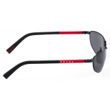Prada - Prada Linea Rossa Collection - Occhiali da Sole Avvolgente - Nero Ardesia - Prada Collection - Occhiali