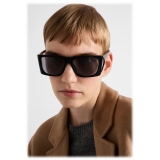 Prada - Prada Runway Collection - Occhiali da Sole a Maschera - Nero Antracite - Prada Collection - Occhiali da Sole