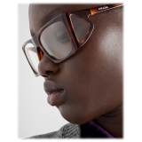 Prada - Prada Runway - Mask Sunglasses - Tortoiseshell Blue - Prada Collection - Sunglasses - Prada Eyewear