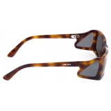 Prada - Prada Runway - Mask Sunglasses - Tortoiseshell Dark Grey - Prada Collection - Sunglasses - Prada Eyewear