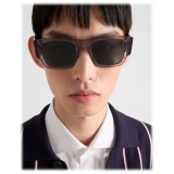 Prada - Prada Symbole - Square Sunglasses - Transparent Asphalt Gray Graphite - Prada Collection - Sunglasses