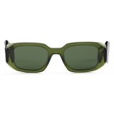 Prada - Prada Symbole Collection - Occhiali da Sole Geometrica - Verde Militare - Prada Collection - Occhiali da Sole