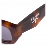 Prada - Prada Symbole Collection - Occhiali da Sole Rettangolare - Tartaruga Denim Scuro - Prada Collection - Occhiali