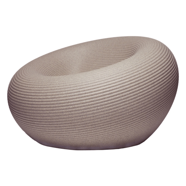 Qeeboo - Nami Armchair Mix - Warm Grey Mix - Qeeboo Chair by Stefano Giovannoni - Furnishing - Home