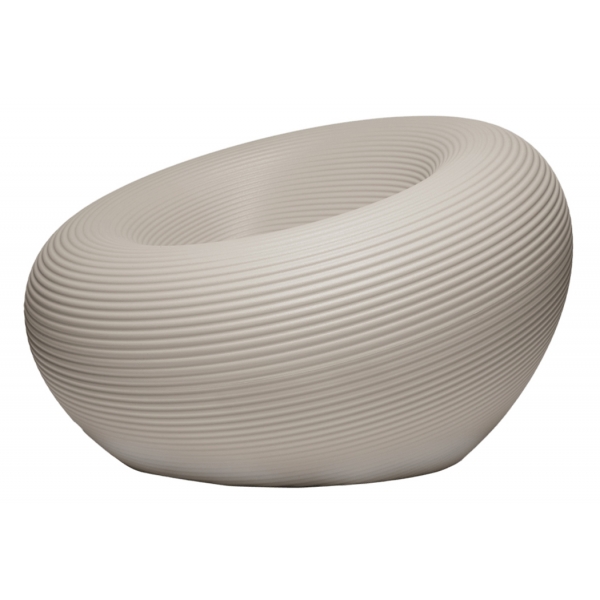 Qeeboo - Nami Armchair - Dove Grey - Qeeboo Chair by Stefano Giovannoni - Furnishing - Home