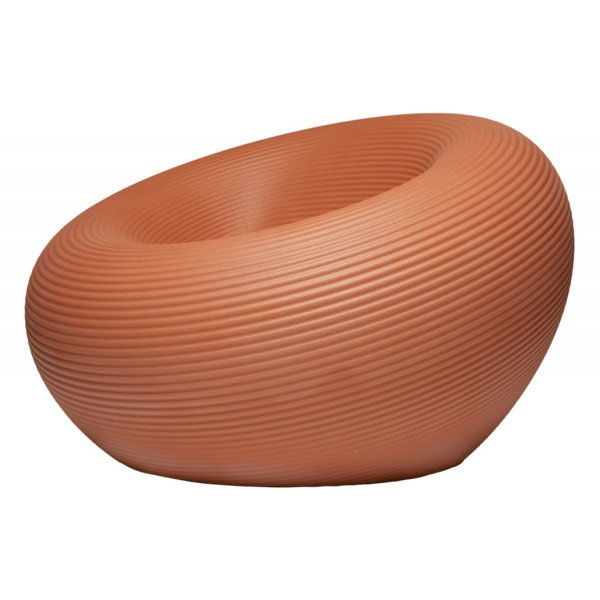 Qeeboo - Nami Armchair - Terracotta - Qeeboo Chair by Stefano Giovannoni - Furnishing - Home