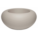 Qeeboo - Nami Planter - Dove Grey - Fioriera Qeeboo by Stefano Giovannoni - Illuminazione - Casa