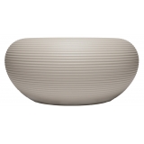 Qeeboo - Nami Planter - Dove Grey - Fioriera Qeeboo by Stefano Giovannoni - Illuminazione - Casa