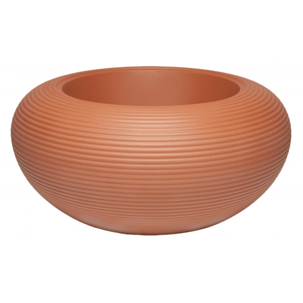 Qeeboo - Nami Planter - Terracotta - Fioriera Qeeboo by Stefano Giovannoni - Illuminazione - Casa
