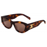 Céline - Occhiali da Sole Triomphe 15 in Acetato - Havana Scuro - Occhiali da Sole - Céline Eyewear