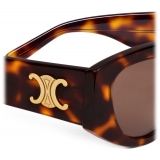 Céline - Occhiali da Sole Triomphe 15 in Acetato - Havana Scuro - Occhiali da Sole - Céline Eyewear