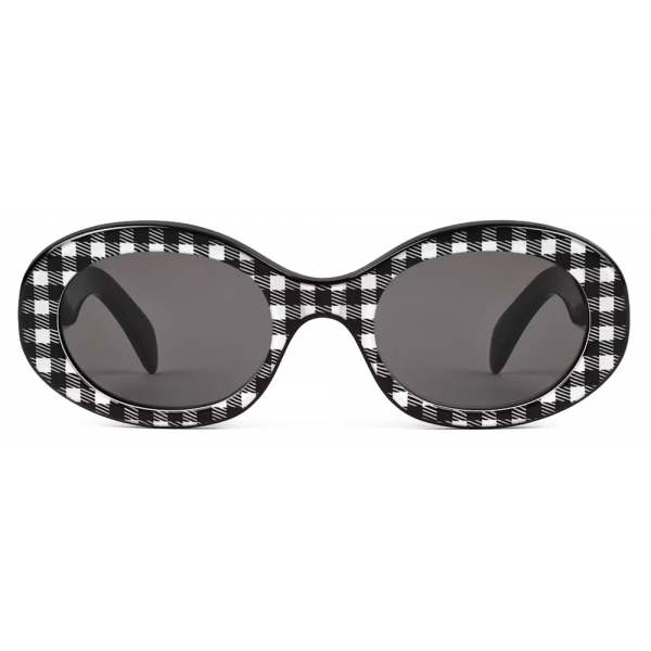 Céline - Triomphe 01 Sunglasses in Acetate - Vichy - Sunglasses - Céline Eyewear
