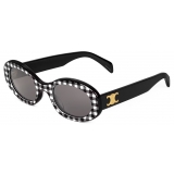 Céline - Triomphe 01 Sunglasses in Acetate - Vichy - Sunglasses - Céline Eyewear