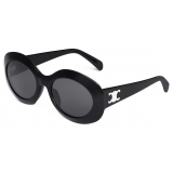 Céline - Triomphe 14 Sunglasses in Acetate - Black - Sunglasses - Céline Eyewear