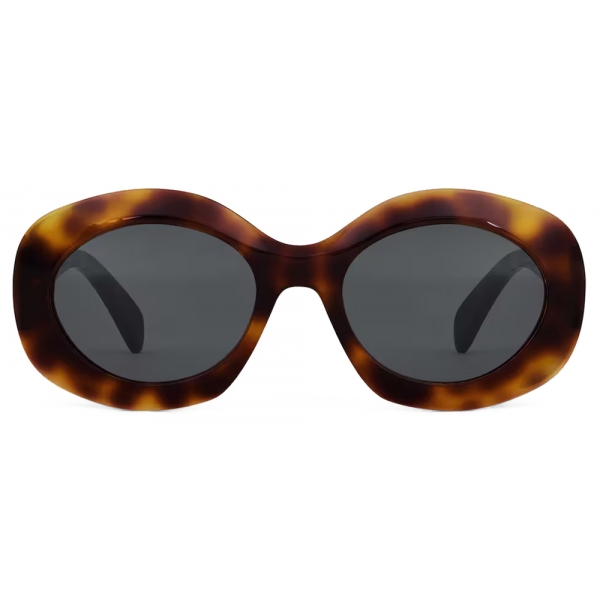 Céline - Occhiali da Sole Triomphe 14 in Acetato - Avana Scuro Classico - Occhiali da Sole - Céline Eyewear