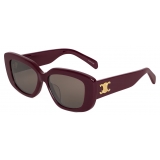 Céline - Occhiali da Sole Triomphe 04 in Acetato - Melanzana Scuro - Occhiali da Sole - Céline Eyewear