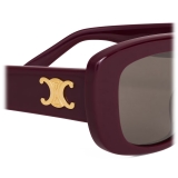 Céline - Occhiali da Sole Triomphe 04 in Acetato - Melanzana Scuro - Occhiali da Sole - Céline Eyewear