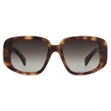 Céline - Square S299 Sunglasses in Acetate - Pink Havana - Sunglasses - Céline Eyewear