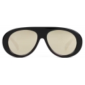 Céline - Aviator S300 Sunglasses in Acetate with Mirror Lenses - Black - Sunglasses - Céline Eyewear