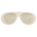 Céline - Occhiali da Sole Aviator S300 in Acetato con Lenti a Specchio - Avorio - Occhiali da Sole - Céline Eyewear
