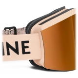 Céline - Maschera da Sci Celine in Nylon Iniettato con Lenti a Specchio - Nudo - Occhiali da Sole - Céline Eyewear