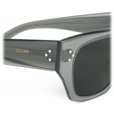 Céline - Occhiali da Sole Black Frame 55 in Acetato - Cachi Trasparente - Occhiali da Sole - Céline Eyewear