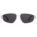 Céline - Occhiali da Sole Triomphe Metal 03 in Metallo - Argento Fumo - Occhiali da Sole - Céline Eyewear