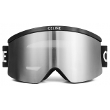Céline - Maschera da Sci Celine in Nylon Iniettato con Lenti a Specchio - Nero - Occhiali da Sole - Céline Eyewear