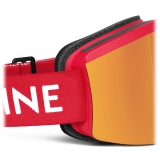 Céline - Maschera da Sci Celine in Nylon Iniettato con Lenti a Specchio - Rosso - Occhiali da Sole - Céline Eyewear