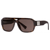 Dolce & Gabbana - DNA - Essentials Sunglasses - Havana Dark Brown - Dolce & Gabbana Eyewear