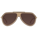 Dolce & Gabbana - DG Metal Classic Sunglasses - Gold Dark Brown - Dolce & Gabbana Eyewear