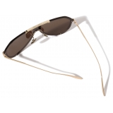 Dolce & Gabbana - DG Metal Classic Sunglasses - Gold Dark Brown - Dolce & Gabbana Eyewear