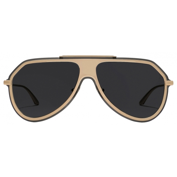 Dolce & Gabbana - DG Metal Classic Sunglasses - Gold Dark Grey - Dolce & Gabbana Eyewear