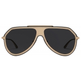 Dolce & Gabbana - DG Metal Classic Sunglasses - Gold Dark Grey - Dolce & Gabbana Eyewear