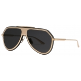 Dolce & Gabbana - DG Metal Classic Sunglasses - Gold Dark Grey - Dolce & Gabbana Eyewear