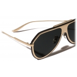 Dolce & Gabbana - DG Metal Classic Sunglasses - Gold Dark Grey - Dolce & Gabbana Eyewear
