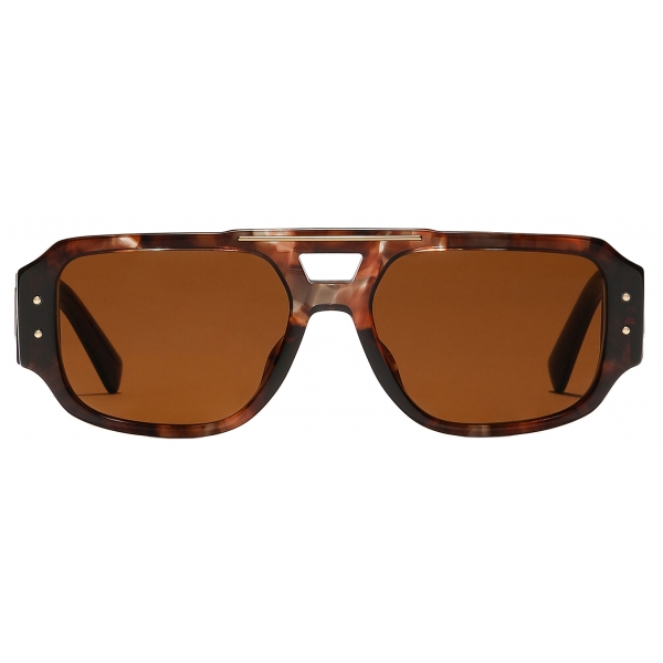 Dolce & Gabbana - DNA Sunglasses - Dark Red Havana - Dolce & Gabbana Eyewear