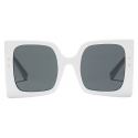 Dolce & Gabbana - Occhiale da Sole DNA - Bianco Nero - Dolce & Gabbana Eyewear