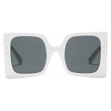 Dolce & Gabbana - DNA Sunglasses - White Black - Dolce & Gabbana Eyewear