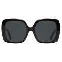 Dolce & Gabbana - Occhiale da Sole DG Allure - Nero Grigio Scuro - Dolce & Gabbana Eyewear