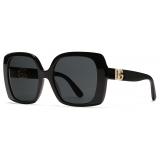 Dolce & Gabbana - Occhiale da Sole DG Allure - Nero Grigio Scuro - Dolce & Gabbana Eyewear