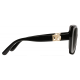 Dolce & Gabbana - Occhiale da Sole DG Allure - Nero Grigio Scuro - Dolce & Gabbana Eyewear
