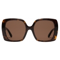 Dolce & Gabbana - Occhiale da Sole DG Allure - Avana Marrone Scuro - Dolce & Gabbana Eyewear