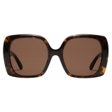 Dolce & Gabbana - Occhiale da Sole DG Allure - Avana Marrone Scuro - Dolce & Gabbana Eyewear