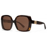 Dolce & Gabbana - Occhiale da Sole DG Allure - Avana Marrone Scuro - Dolce & Gabbana Eyewear