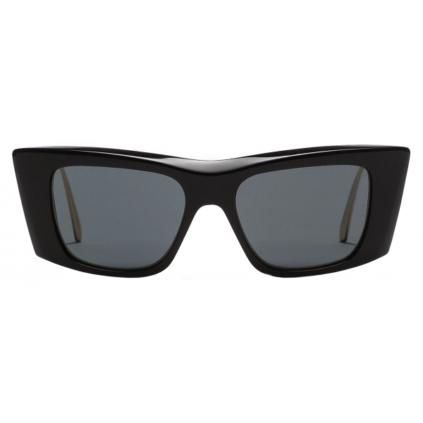 Dolce & Gabbana - Occhiale da Sole DG Diva - Nero Oro Grigio Scuro - Dolce & Gabbana Eyewear